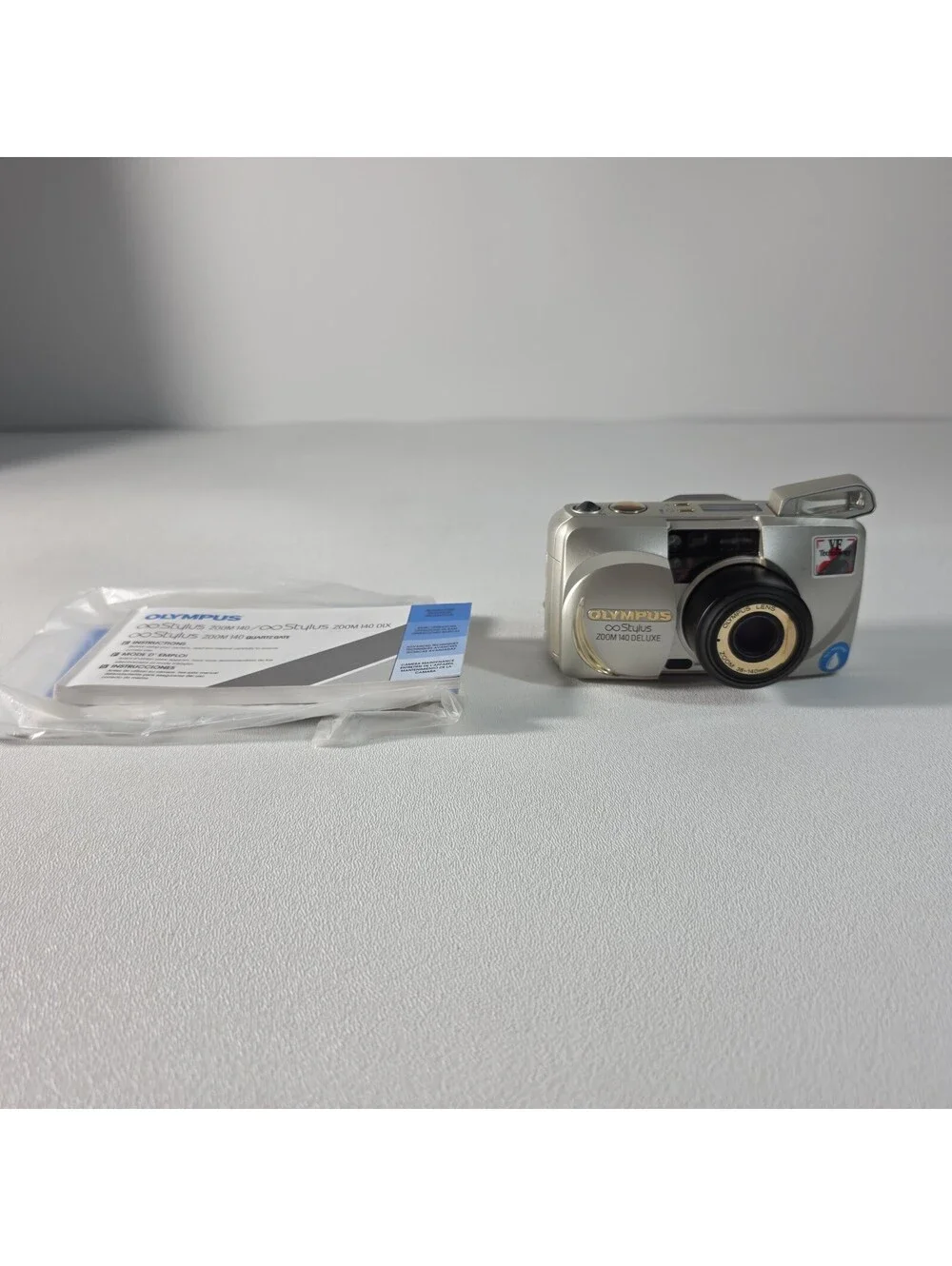 Olympus Stylus Zoom 140 Deluxe 35mm Point & Shoot Film Camera W/Manual Tested